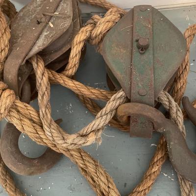 Rope and pulleys