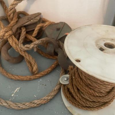 Rope and pulleys