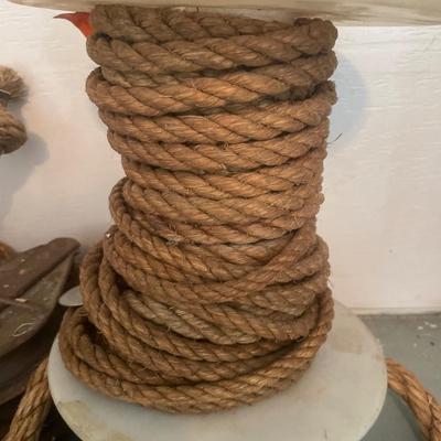 Rope and pulleys