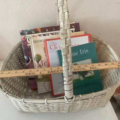 Books in a basket