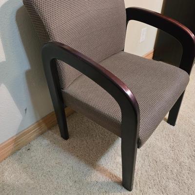 Upholstered Accent Chair with Decorative Pillow