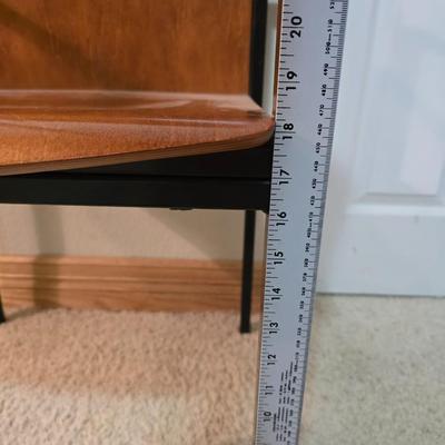 Modern Wood and Metal Accent Chair