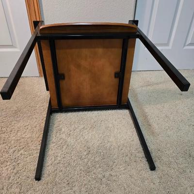 Modern Wood and Metal Accent Chair