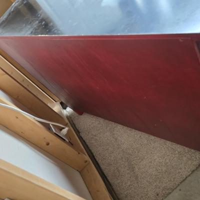 Painted Wood Wine Rack Sideboard with Drawers – 48” Wide