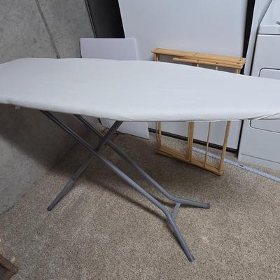 Nice Large Ironing Board & Wood Drying Rack Pair