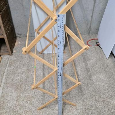 Nice Large Ironing Board & Wood Drying Rack Pair