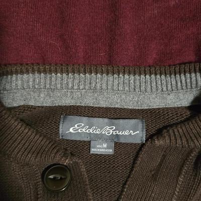 Men's Medium Sweaters & Scarf Bundle – 7 Pieces