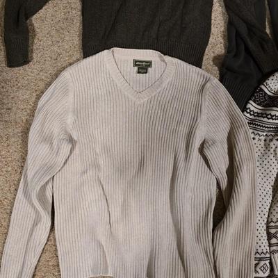 Men’s Sweaters & Scarf Lot