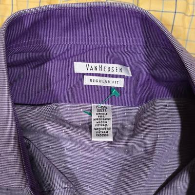 Men's Long Sleeve Button-Up Shirts – M/L, Assorted Brands & Patterns