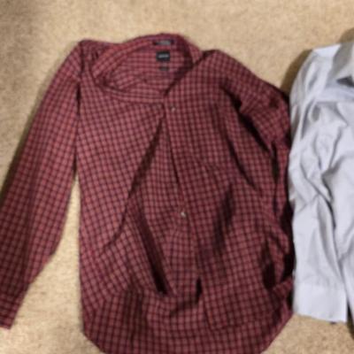 Men's Long Sleeve Button-Up Shirts – M/L, Assorted Brands & Patterns