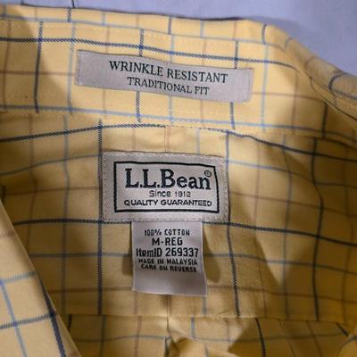 Men's Long Sleeve Button-Up Shirts – M/L, Assorted Brands & Patterns