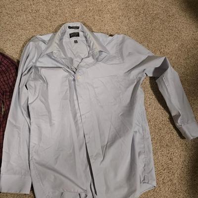 Men's Long Sleeve Button-Up Shirts – M/L, Assorted Brands & Patterns