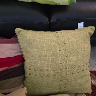 Eight Assorted Decorative Throw Pillows