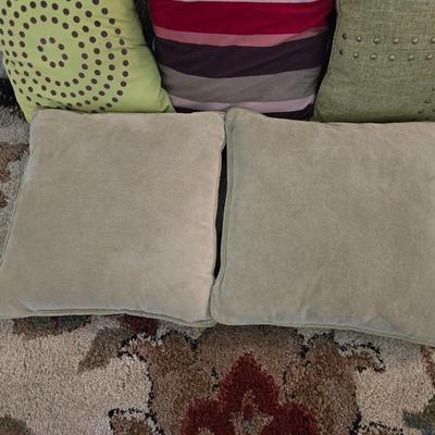 Eight Assorted Decorative Throw Pillows