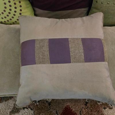 Eight Assorted Decorative Throw Pillows
