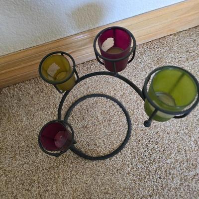 Decorative Home Lot – Clock, Candleholder, Wood Bowls & Wall Plaques