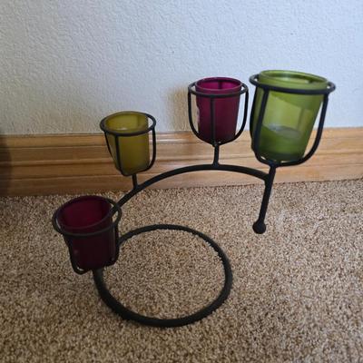 Decorative Home Lot – Clock, Candleholder, Wood Bowls & Wall Plaques