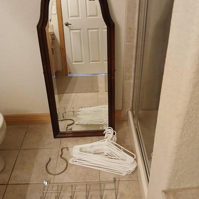 Wall Mirror with Closet Accessories