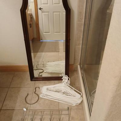 Wall Mirror with Closet Accessories