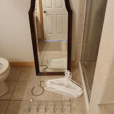 Wall Mirror with Closet Accessories