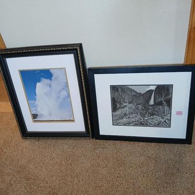 Framed Nature Photography – Geyser & Waterfall