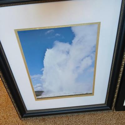 Framed Nature Photography – Geyser & Waterfall