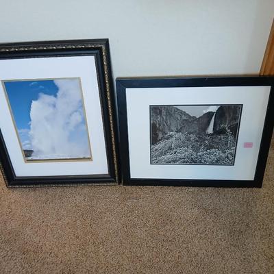 Framed Nature Photography – Geyser & Waterfall