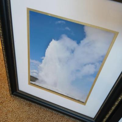 Framed Nature Photography – Geyser & Waterfall