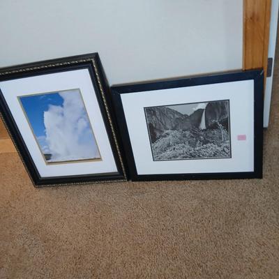 Framed Nature Photography – Geyser & Waterfall