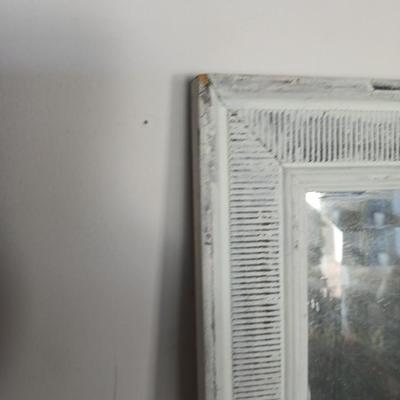 Henry Link White Wicker Vanity / Desk Set with Mirror and Chair