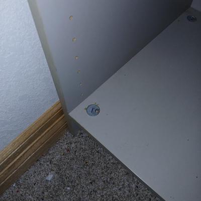 Six shelf tall closet organizer / deep shelf bookshelf