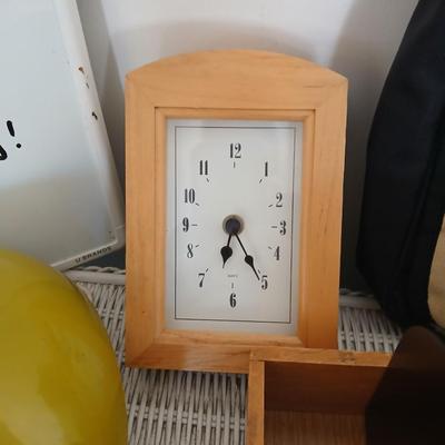 Office & Desk Organization Lot – Baskets, Binders, Clock, Supplies