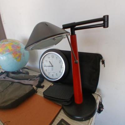 Teacher or Student Supply Lot – Globe, Clock, Bag, and More