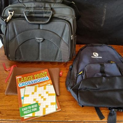 Laptop Bag, Backpack & Puzzle Book