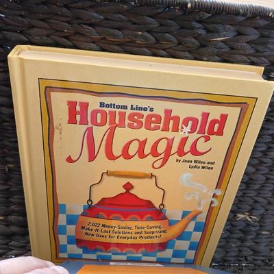 Mid-Century Side Table, Wood Lamp & Metal Magazine Rack Lot