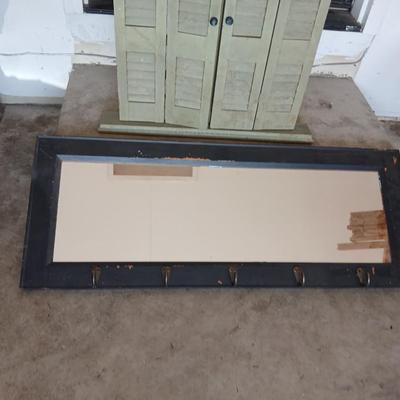 Wall-Mount Shutters with mirror & an additional Mirror with Hooks