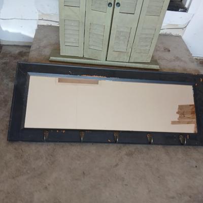 Wall-Mount Shutters with mirror & an additional Mirror with Hooks