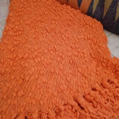 Everything's Orange! Cozy Corner Decor Lot – Orange & Green Accents
