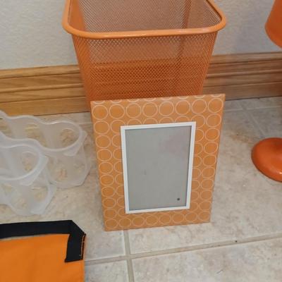 Everything's Orange! Cozy Corner Decor Lot – Orange & Green Accents