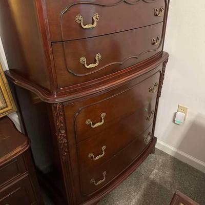 3 Piece, Walnut, Aesthetic Movement; Modern Gothic