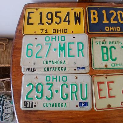 Vintage License Plate Lot – 12 Plates from Multiple States
