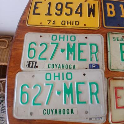 Vintage License Plate Lot – 12 Plates from Multiple States