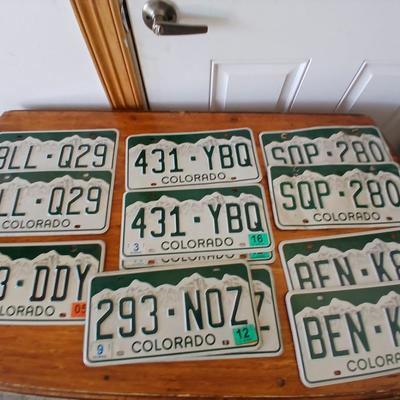 BEN - If you were born in 83' here's your Birthday Plate! Colorado License Plate Lot – 11 Modern Mountain Design Plates