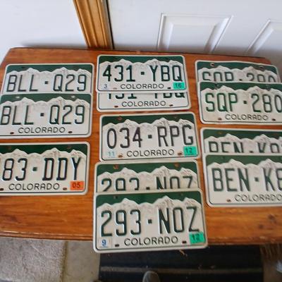 BEN - If you were born in 83' here's your Birthday Plate! Colorado License Plate Lot – 11 Modern Mountain Design Plates