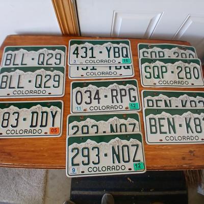 BEN - If you were born in 83' here's your Birthday Plate! Colorado License Plate Lot – 11 Modern Mountain Design Plates