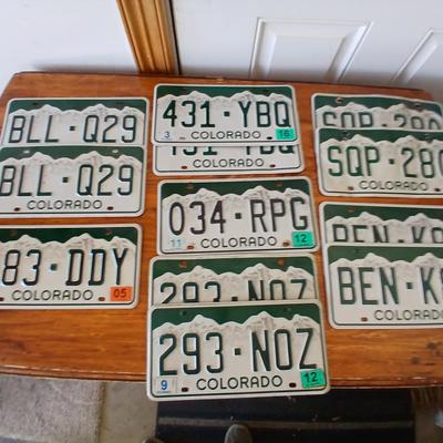 BEN - If you were born in 83' here's your Birthday Plate! Colorado License Plate Lot – 11 Modern Mountain Design Plates