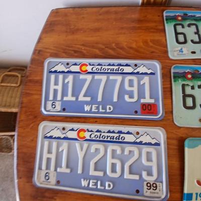 Colorado License Plate Lot – 10 Assorted Styles & Years