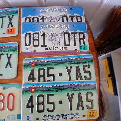 Colorado License Plate Lot – 10 Assorted Styles & Years
