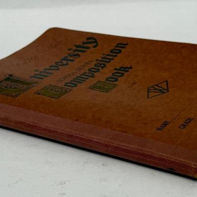 Sale Photo Thumbnail #138: Inside lined pages are unused, but there is a name written on the cover.