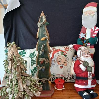 Rustic Christmas Tree Décor, throw pillows and more